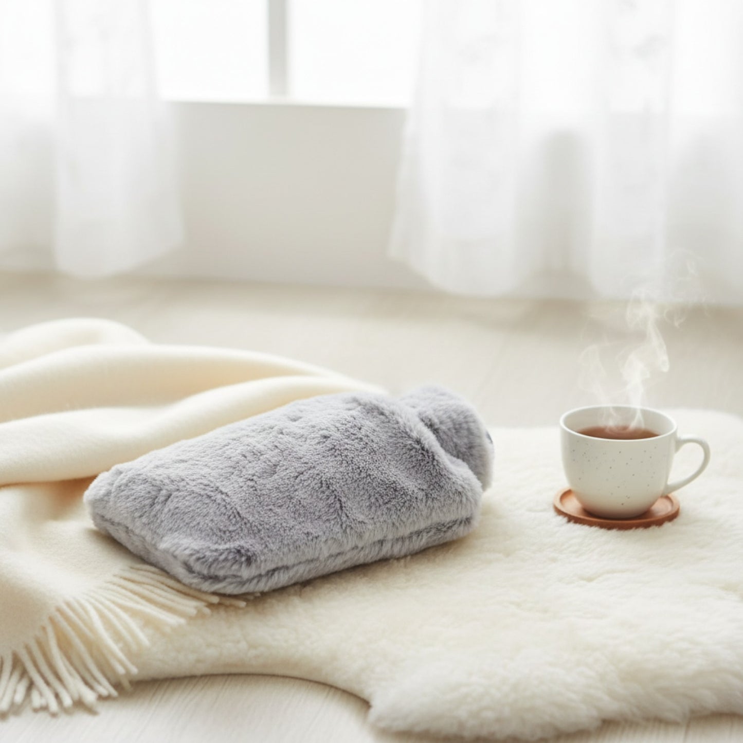 Bouillotte Eau 2000ML avec Poches Chauffe-Mains : votre alliée chaleur et bien-être