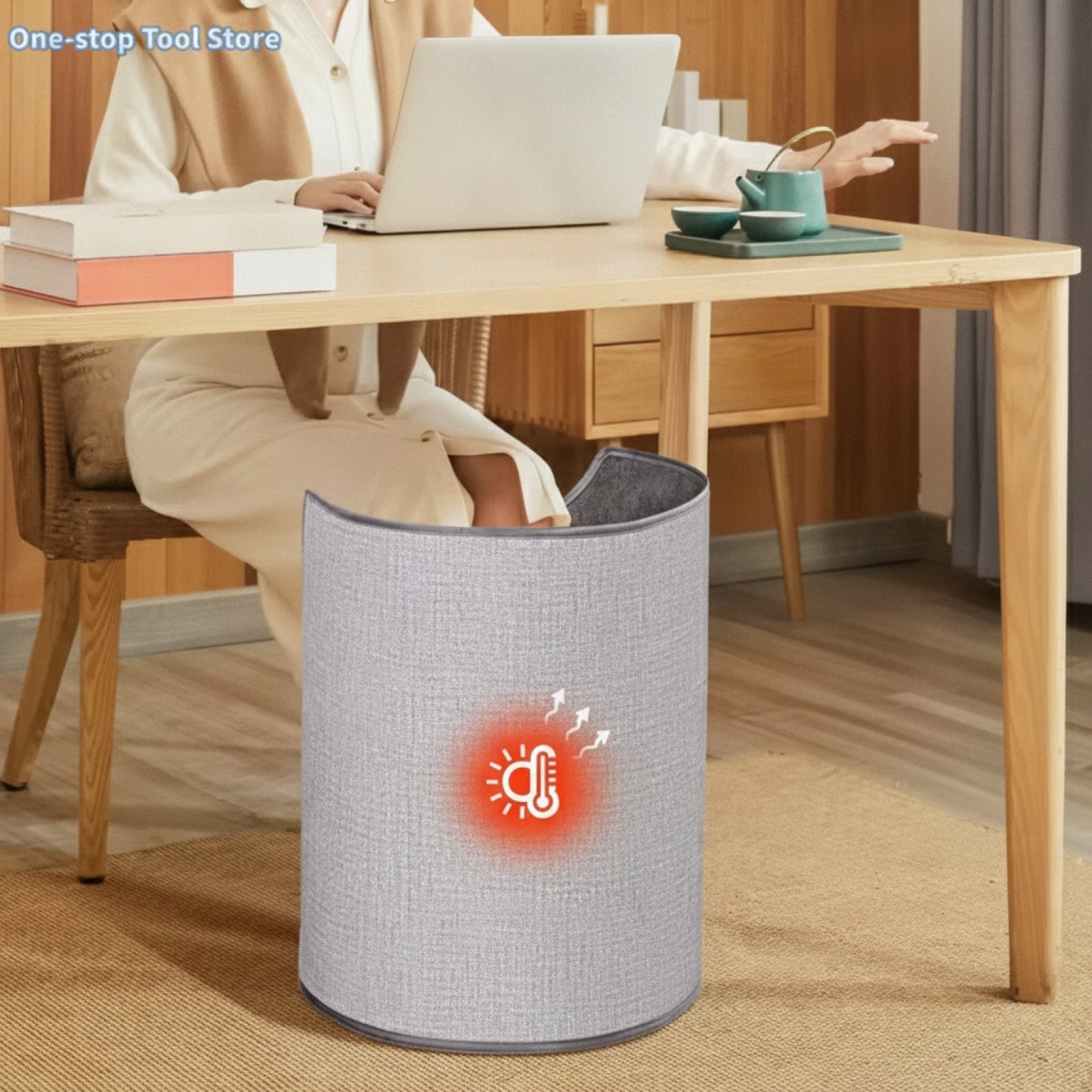 Bouillotte jambes Électrique Sous Bureau : gardez vos pieds au chaud tout l'hiver