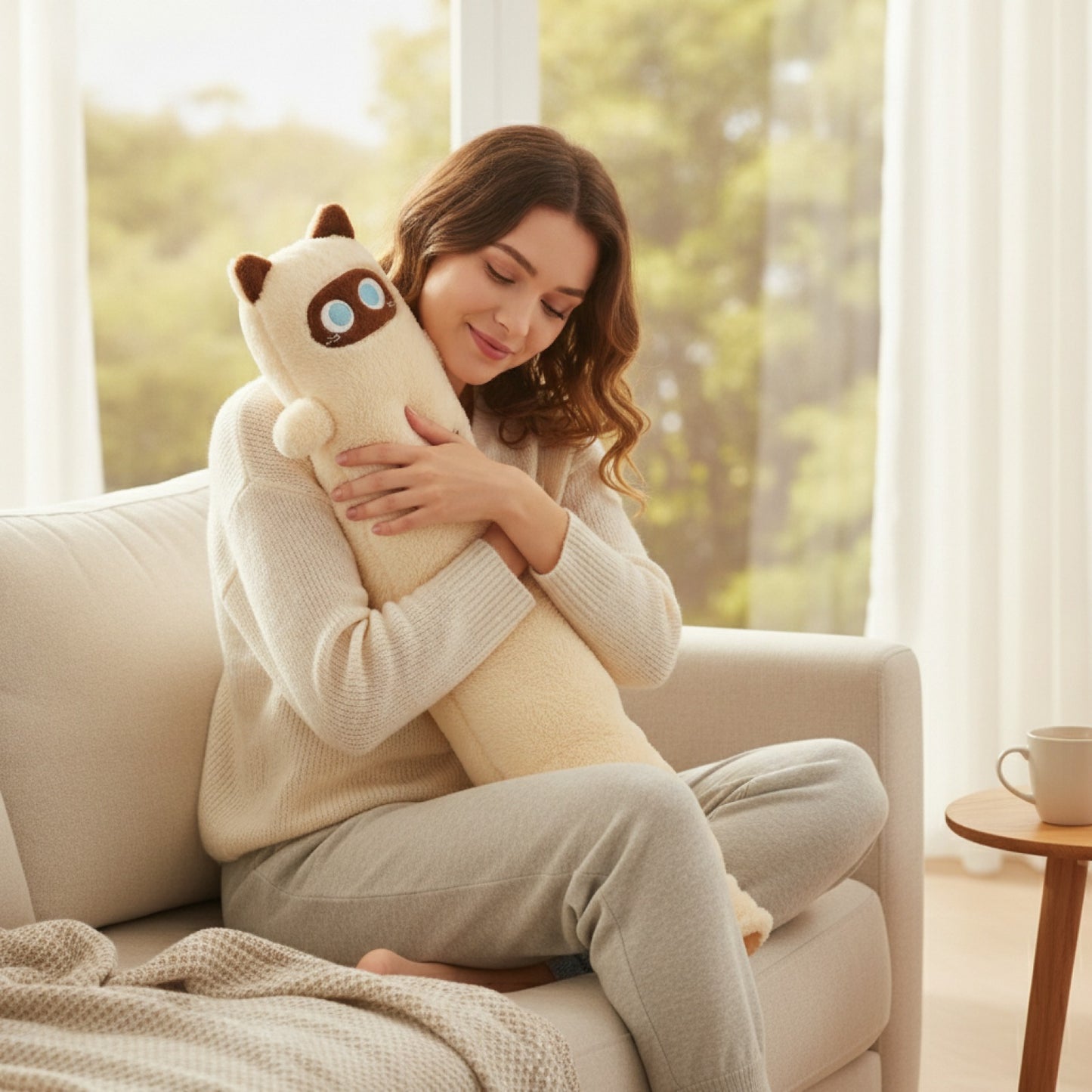 Bouillotte Eau Longue en Peluche : le compagnon réconfortant qui diffuse une chaleur douce pendant des heures